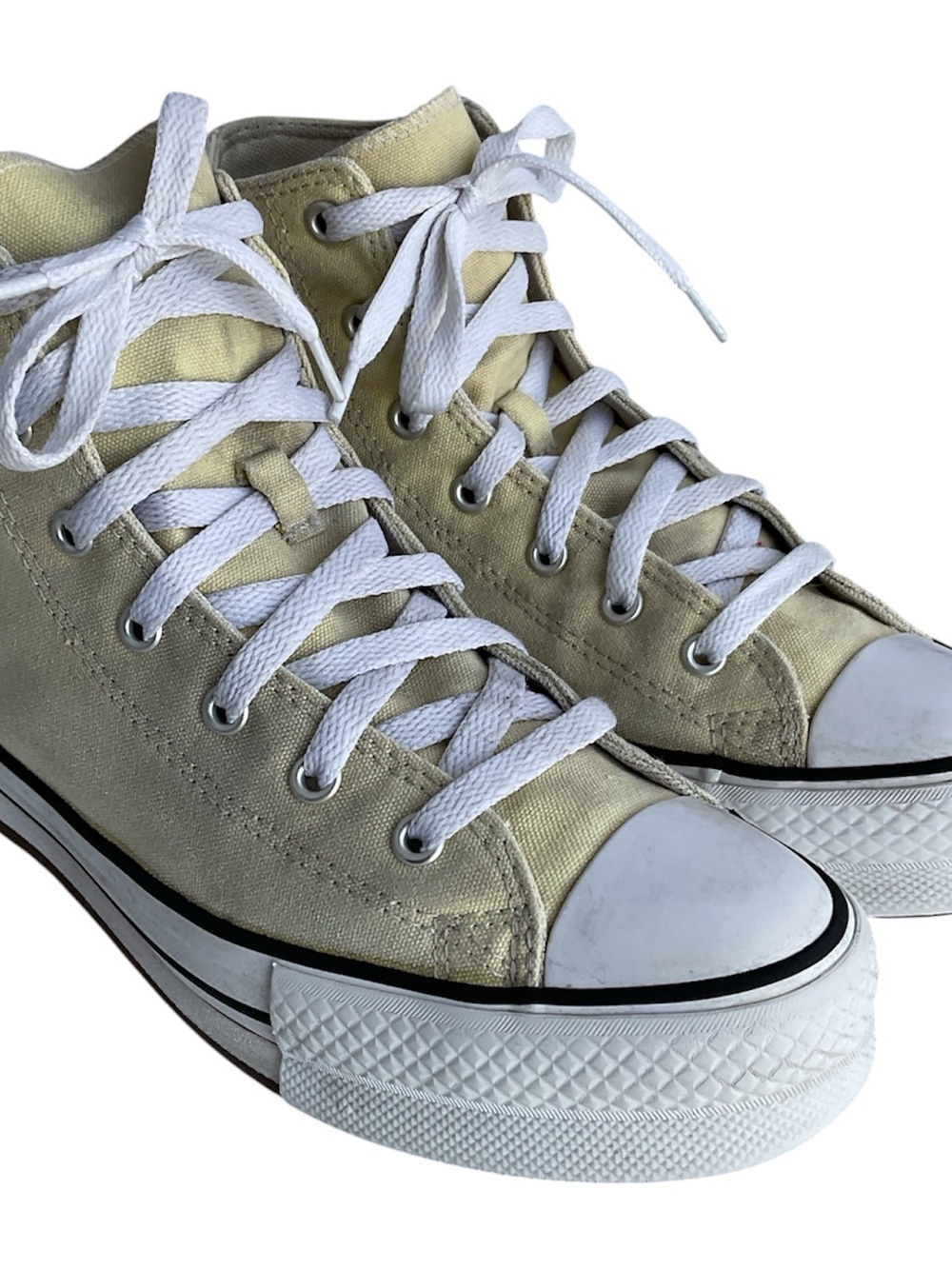 Converse All Star Lift Chunky Light Yellow Platform Sneakers Womens Size 8
